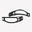 2 straps orteil pour 1 paire de fixations de snowboard taille l (43/48)