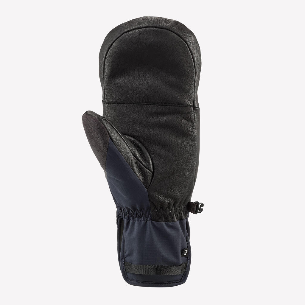 Warm Adult Ski Mittens 500 - Navy