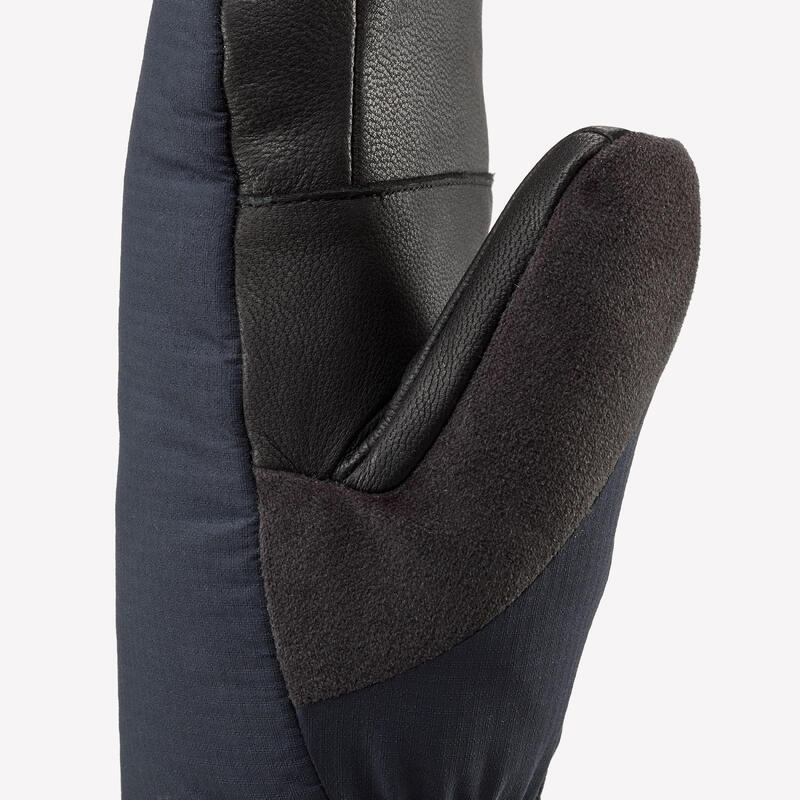 Moufles de ski chaudes adulte, SKI500 bleu marine