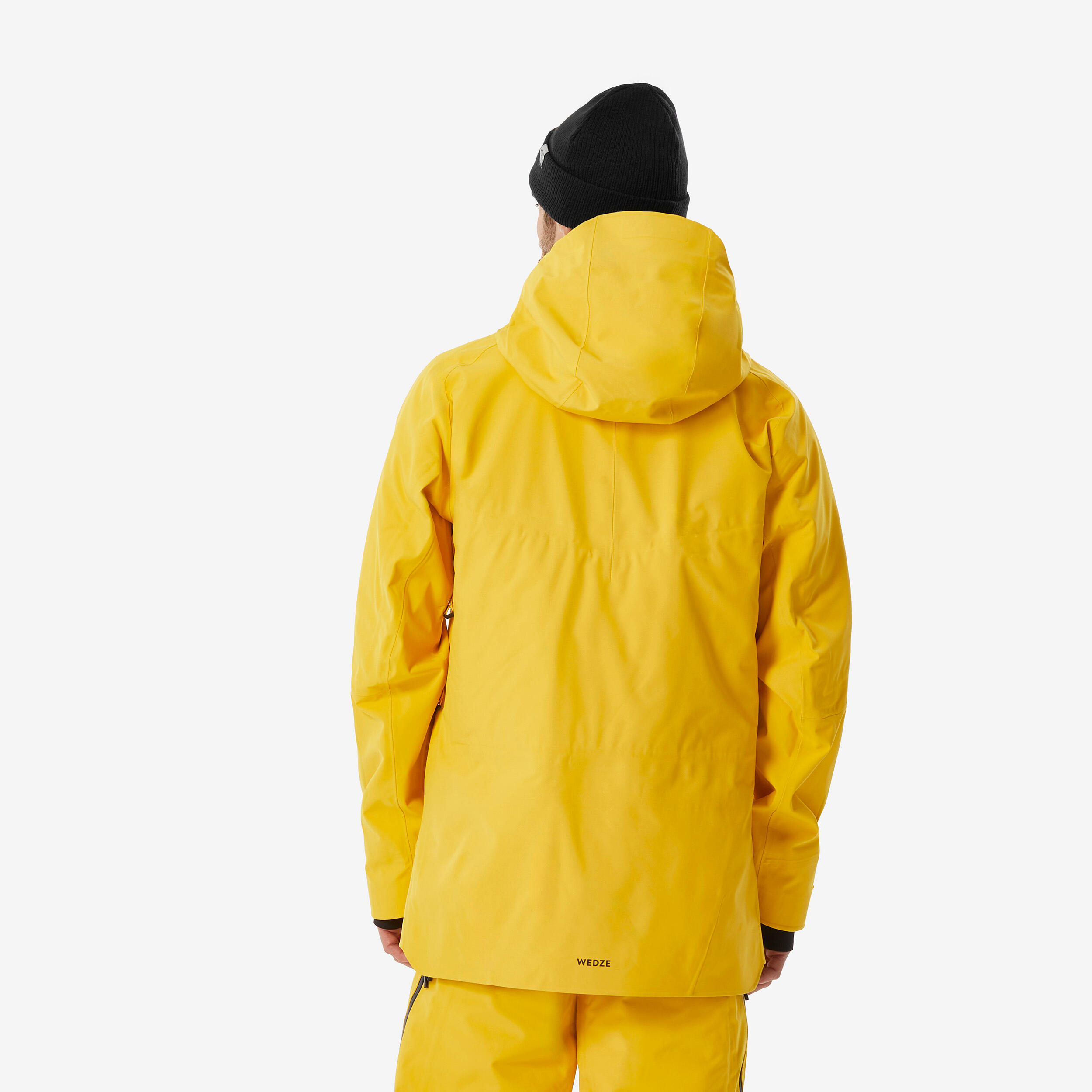 Men’s warm and breathable ski jacket FR500 - Yellow 2/8