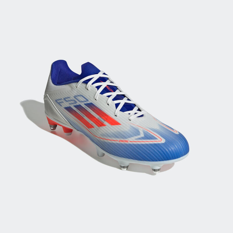 Scarpe calcio adulto ADIDAS F50 SG LEAGUE bianche