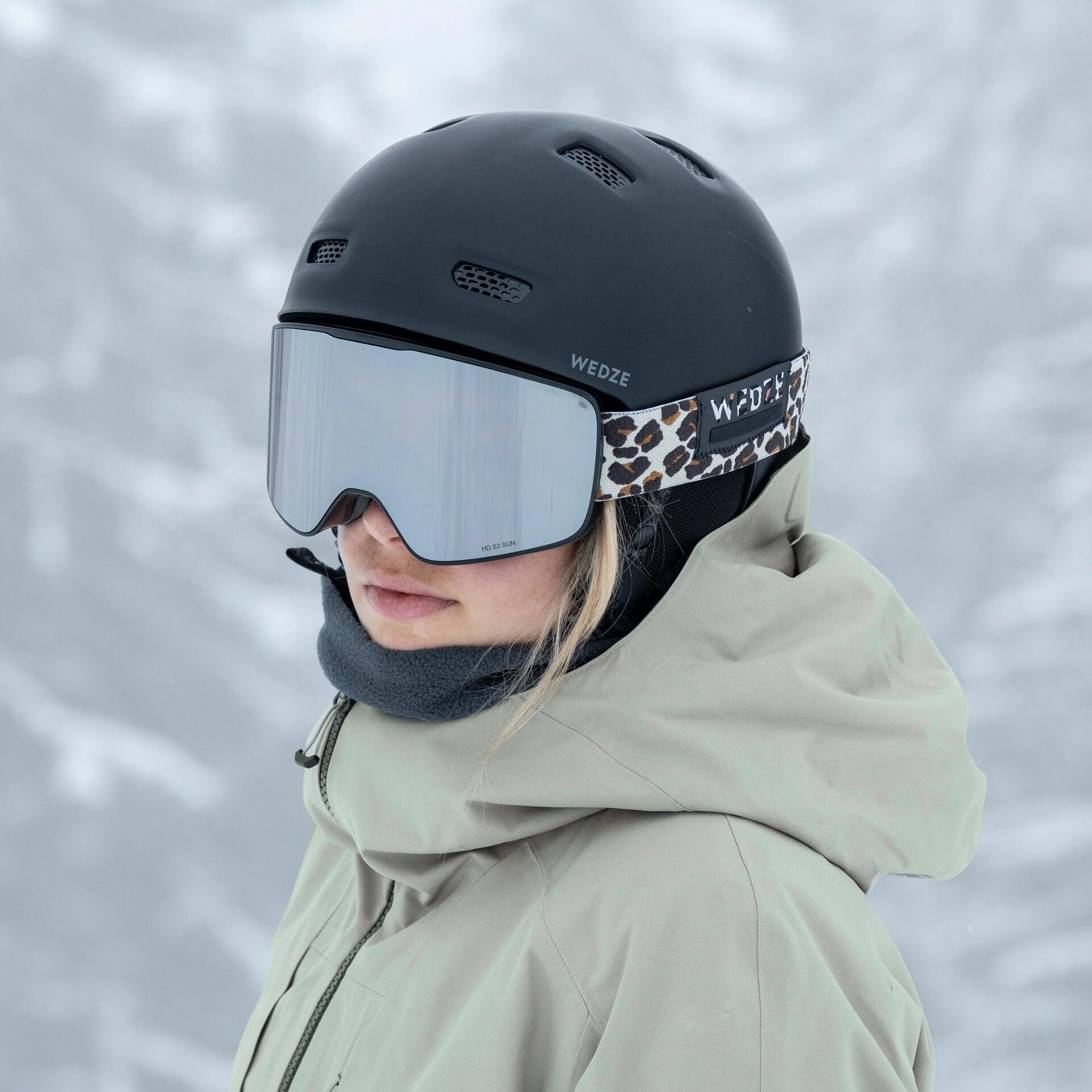 Skibril bewolkt