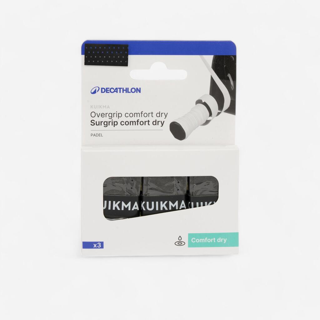 Crni overgrip za padel COMFORT DRY