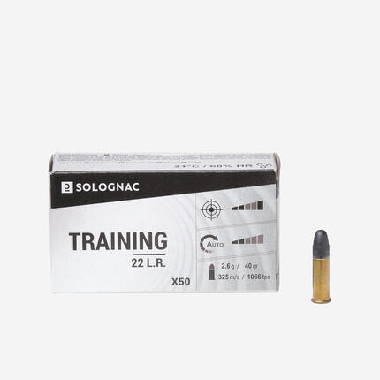 BALLES 22 LONG RIFLE TRAINING X50