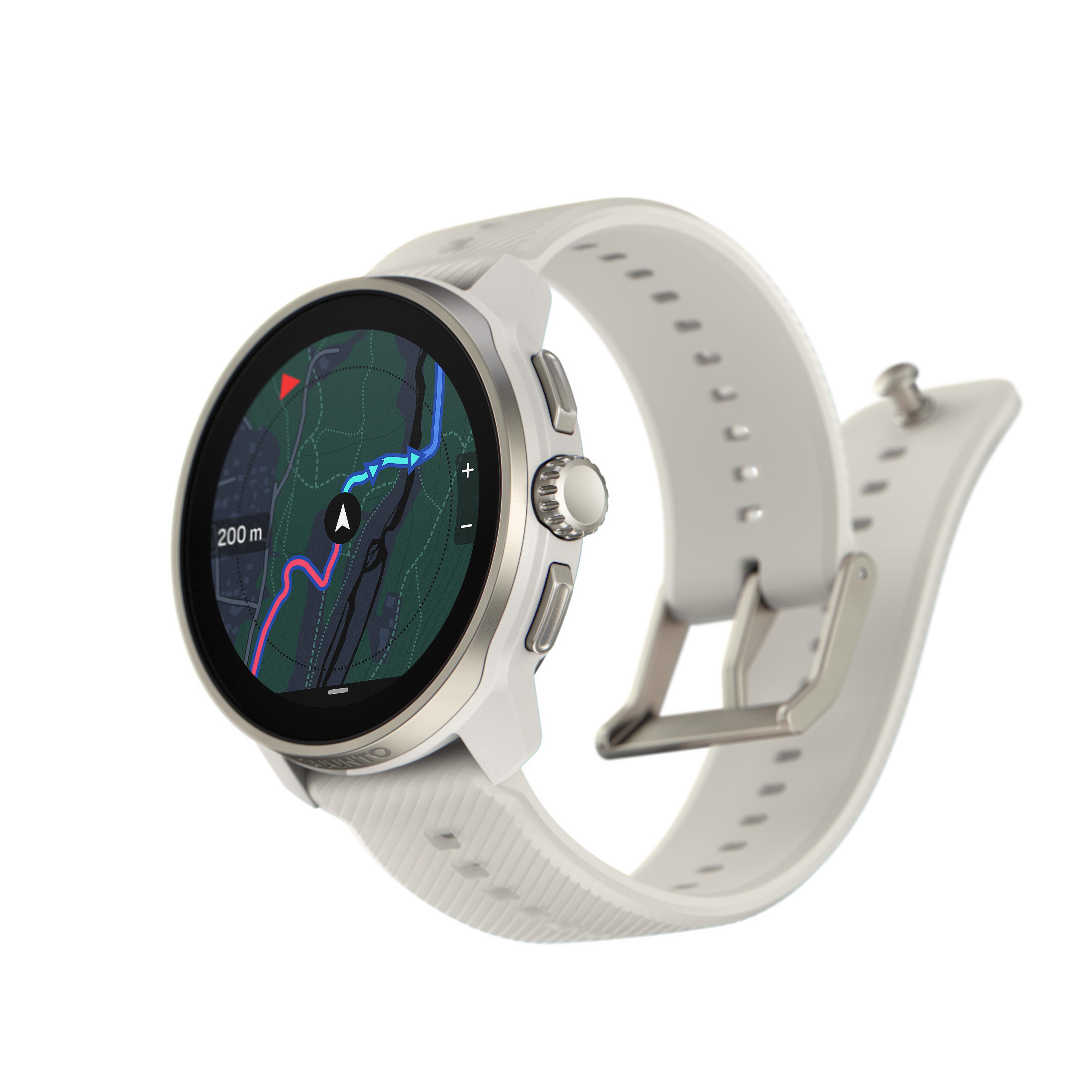 Multisport gps horloge Race S lichtgrijs SUUNTO Decathlon