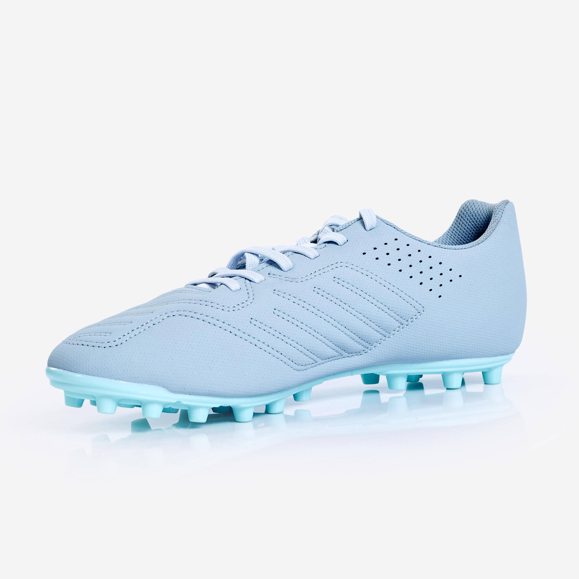 Men Football Shoes for Dry Ground Agility 140 - Grey and Blue