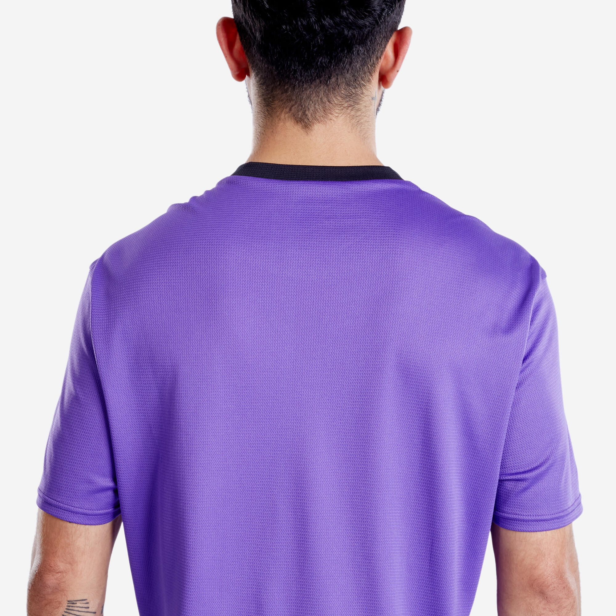 Men Football Short Sleeve Tshirt Quick Dry F100 - Purple