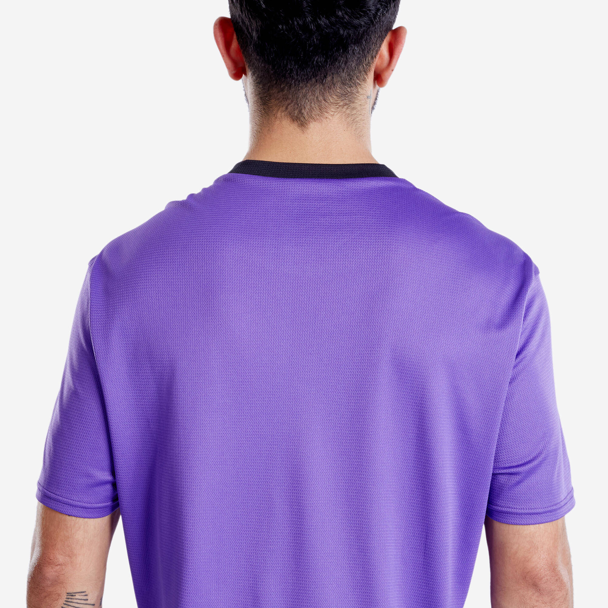 Men Football Short Sleeve Tshirt Quick Dry F100 - Purple -  2