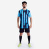 Men Football Short Sleeve Tshirt Quick Dry F100 - Blue & Black
