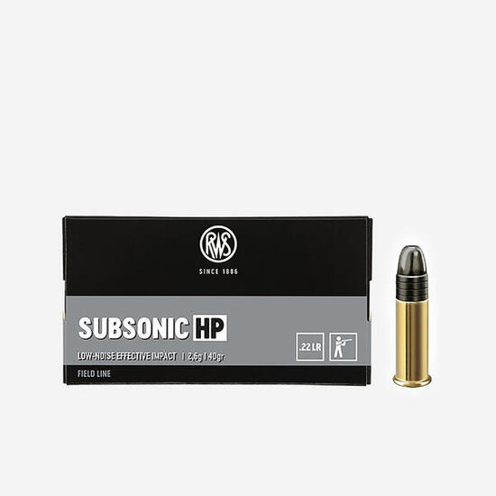 Balle 22 Long Rifle Subsonic HP RWS