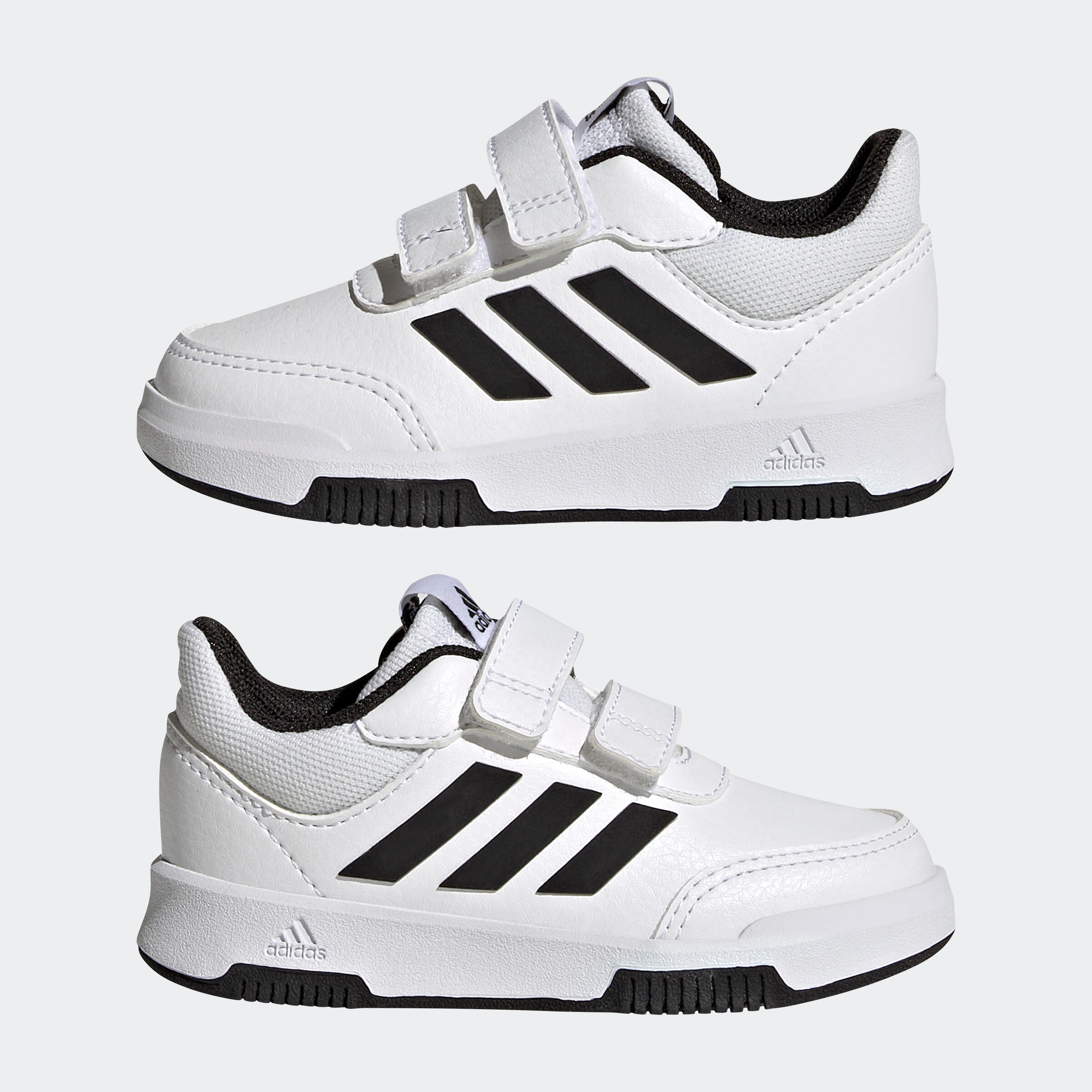 Baskets à scratch bébé - adidas Tensaur blanc/noir ADIDAS | Decathlon