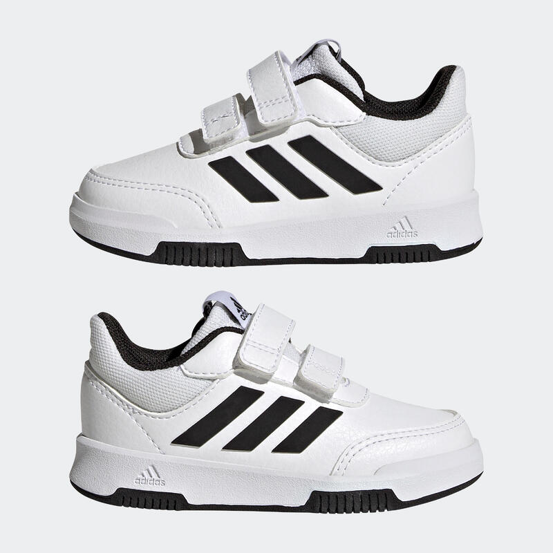 Încălțăminte cu bandă cu arici Baby gym ADIDAS TENSAUR Alb-Negru Copii