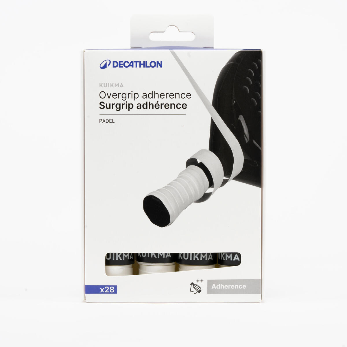 Lot de 28 Surgrips de padel - Kuikma ADHERENCE blanc