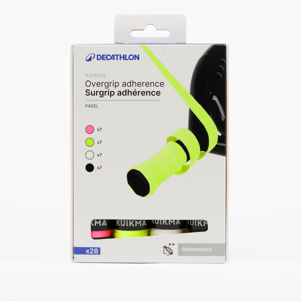 Padel Overgrips Grip 28-Pack - Multicoloured (4 Colours) - Decathlon