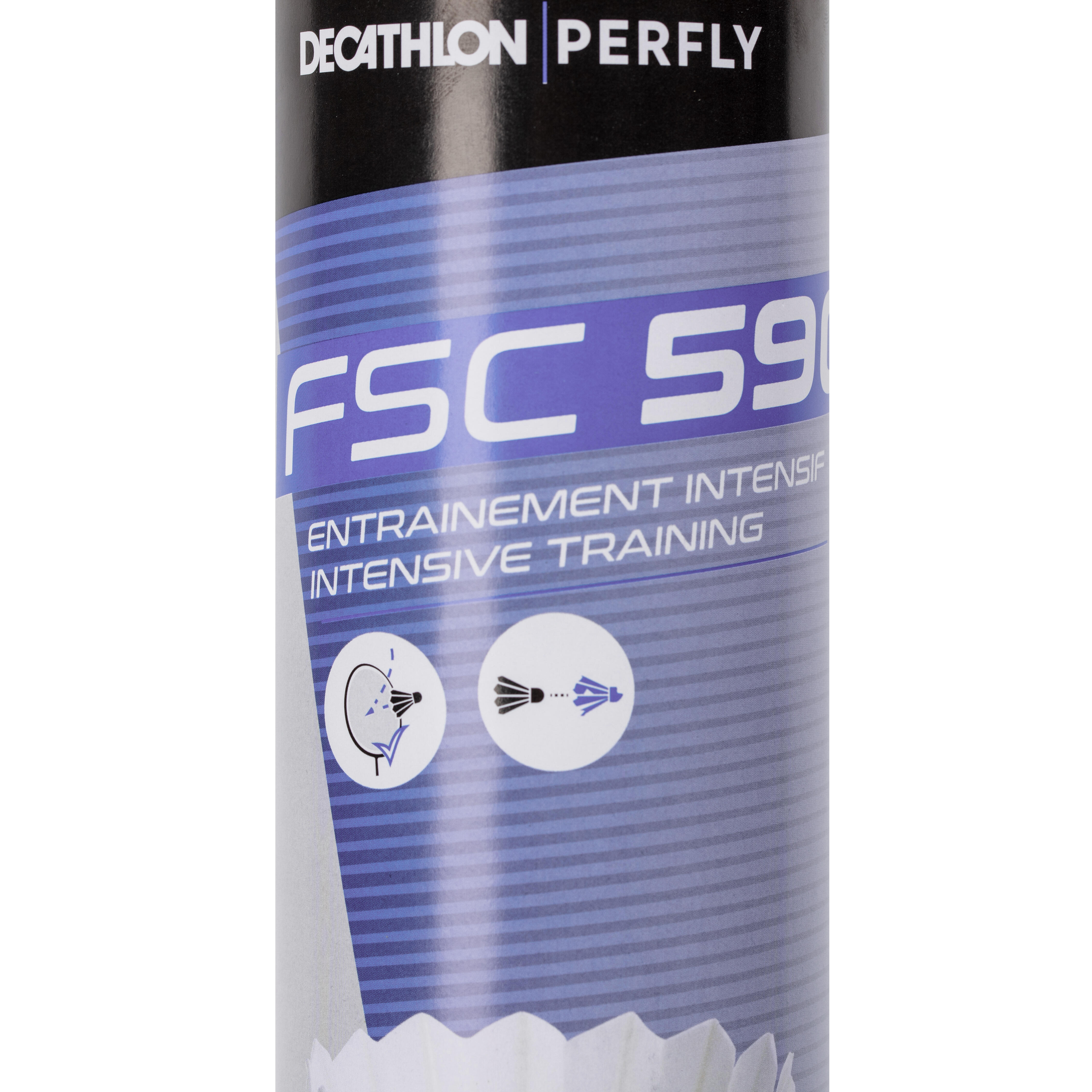 Badminton Feather Shuttlecock FSC 590 Speed 76 x12