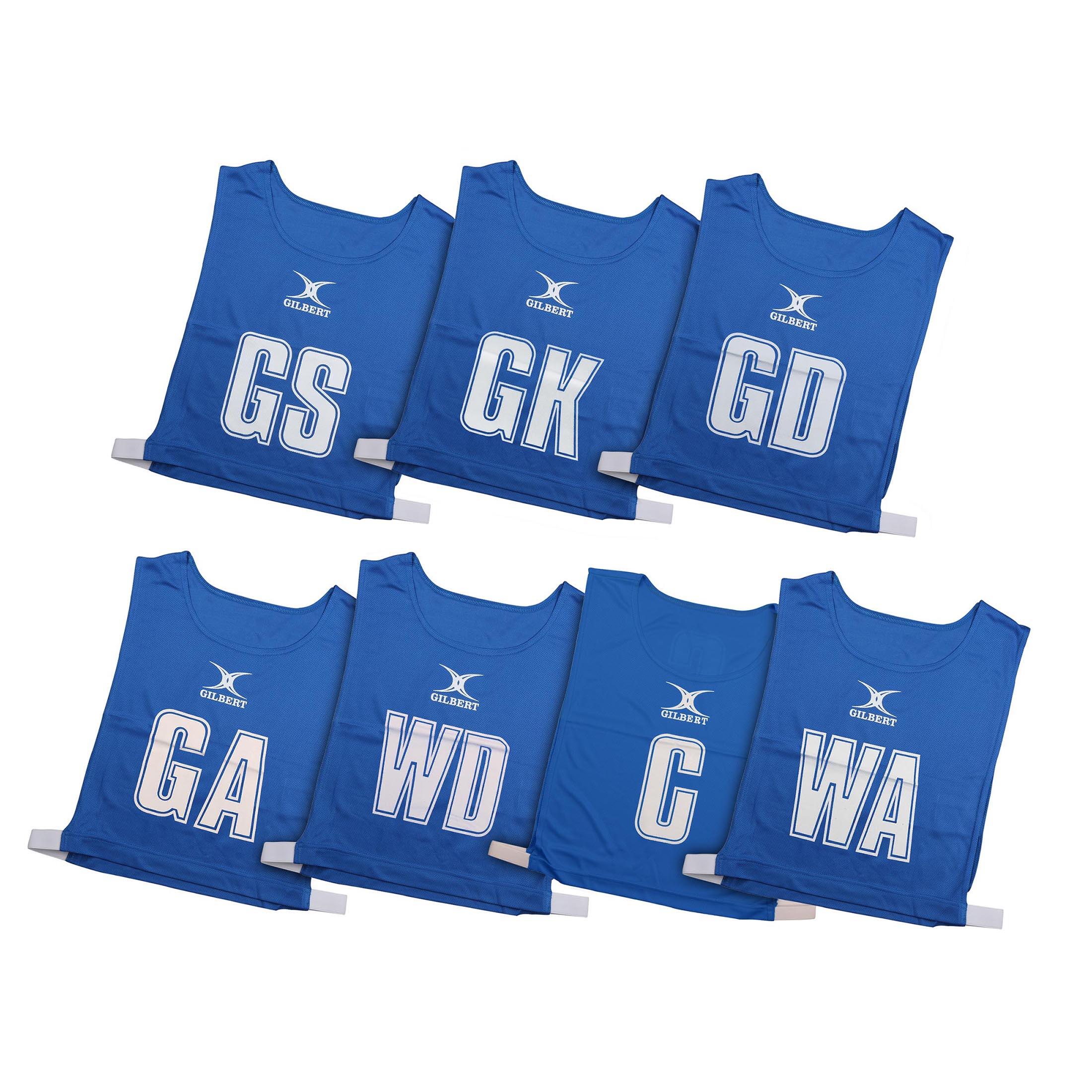 GRAYS Netball 7 Bib Pack - Royal Blue, size Large