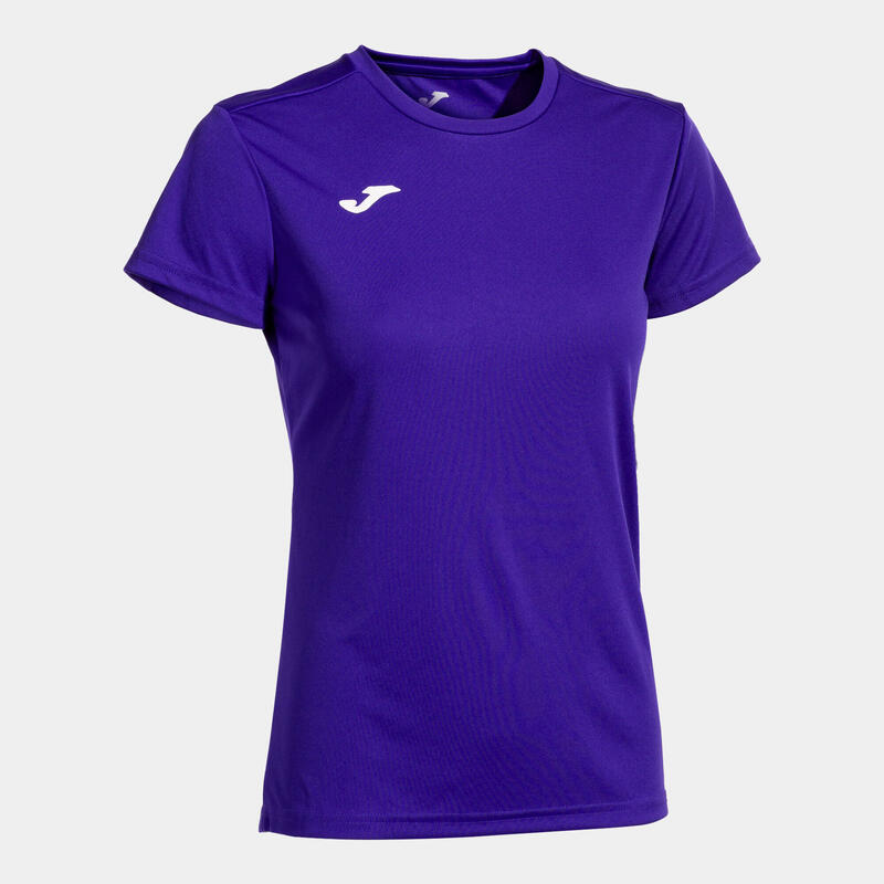 Camiseta Futbol Combi Manga Corta Mujer Morado