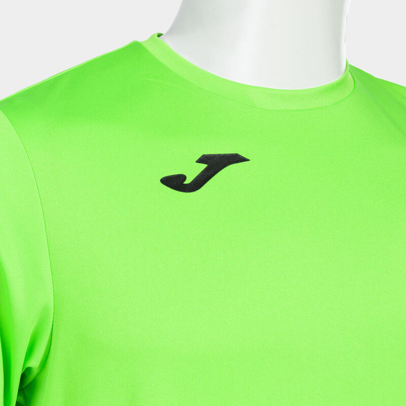 Camiseta Futbol combi Manga Corta Hombre adulto verde fluor