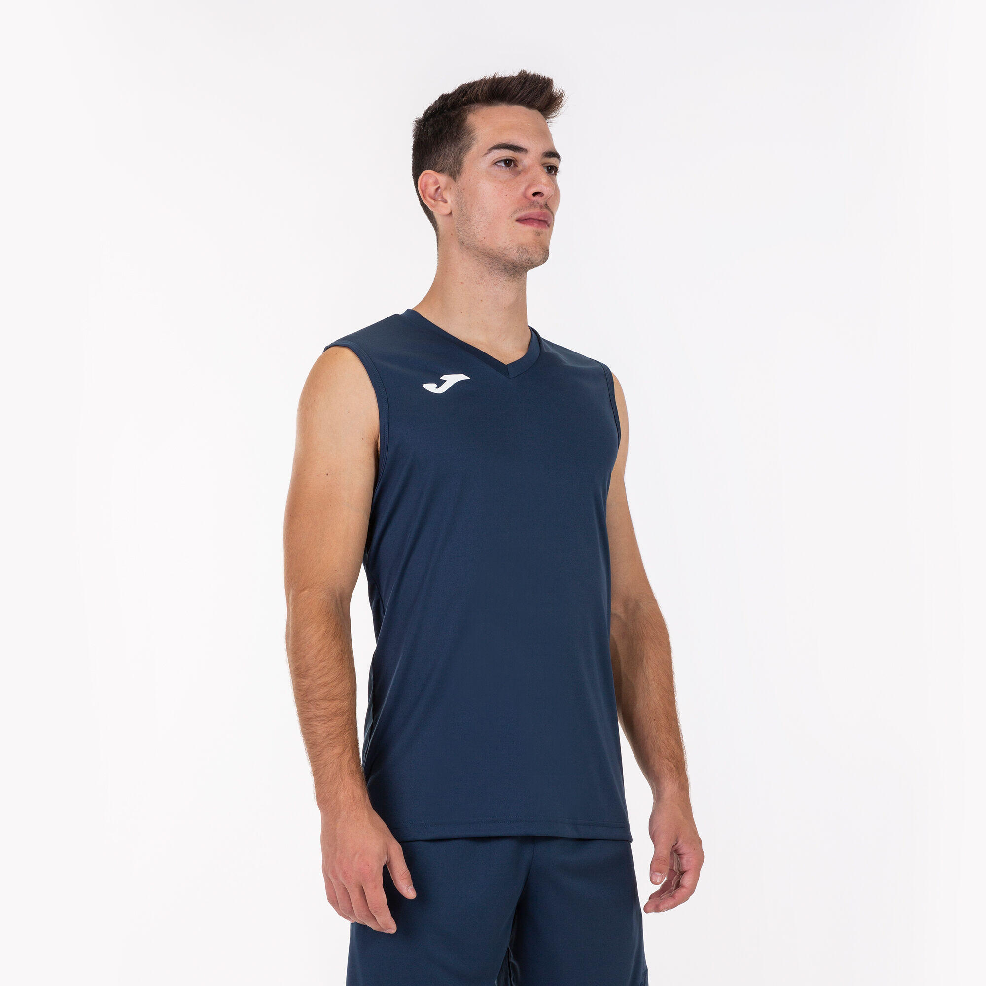 Samarreta Futbol Combi Sense Mànigues Home adult Marí 3/5