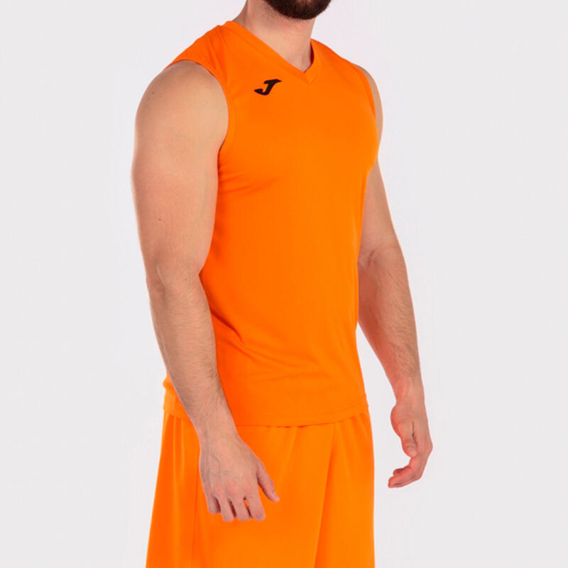 Camiseta Futbol Combi Sin Manga Hombre adulto Naranja