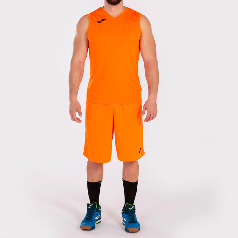 Camiseta Futbol Combi Sin Manga Hombre adulto Naranja