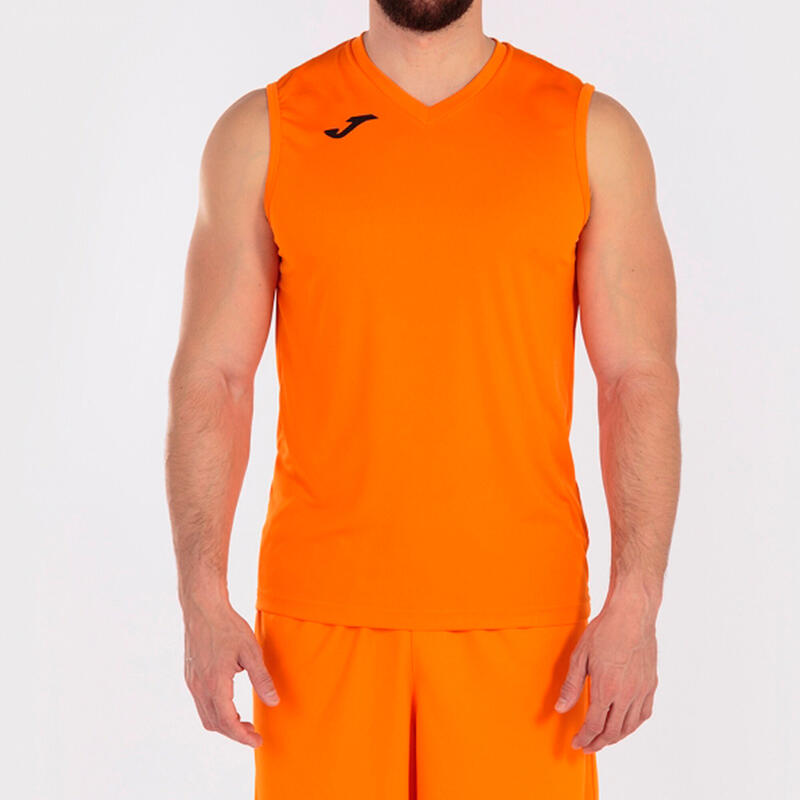 Camiseta Futbol Combi Sin Manga Hombre adulto Naranja