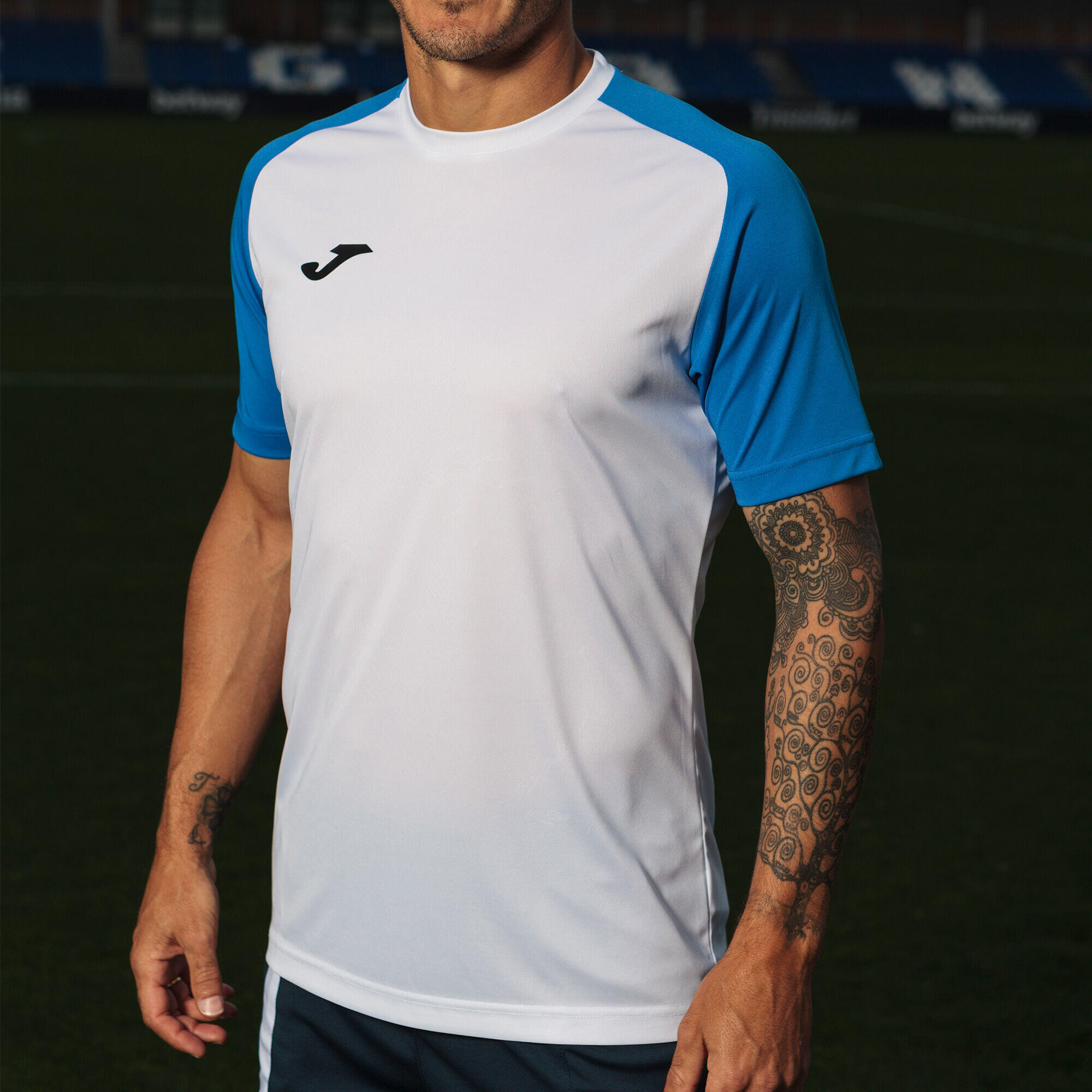 Camiseta Futbol Academy IV Manga Corta Hombre adulto Blanco Royal - CD 6/7