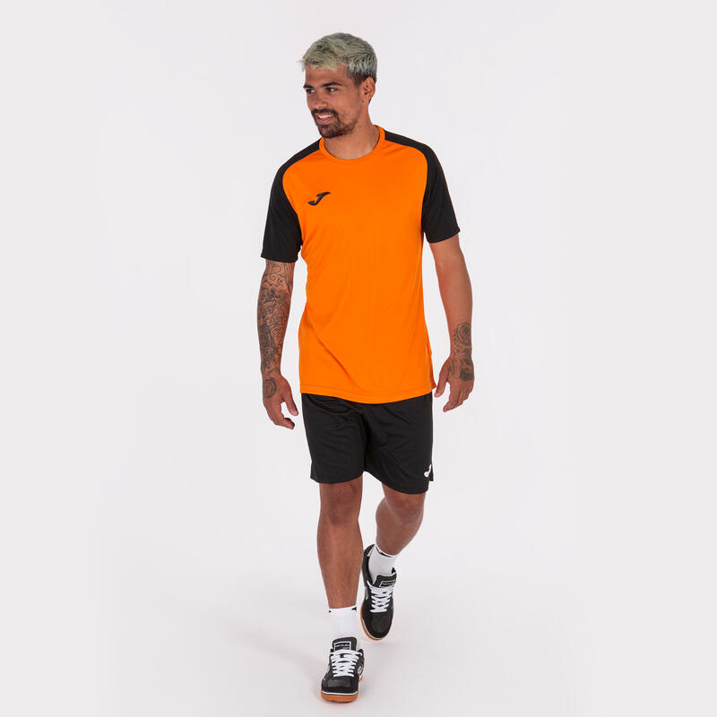 Camiseta Futbol Academy IV Manga Corta Hombre adulto Naranja Negro