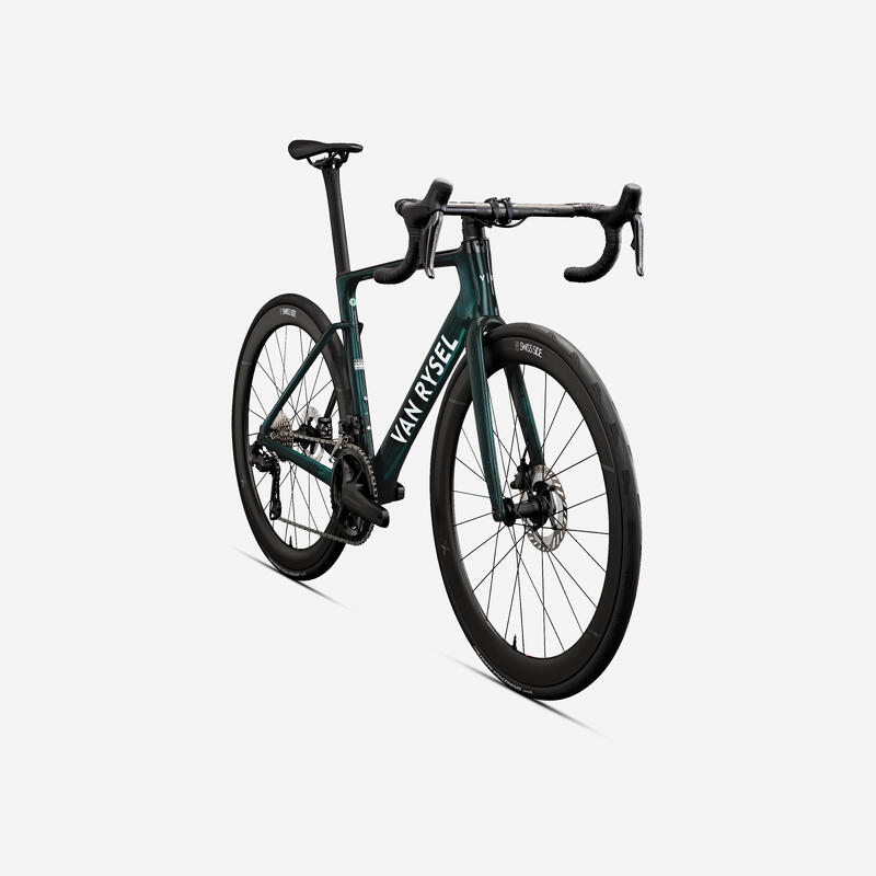 Bicicletă șosea Shimano Ultegra Di2 2x12v senzor de putere RCR PRO Verde abis