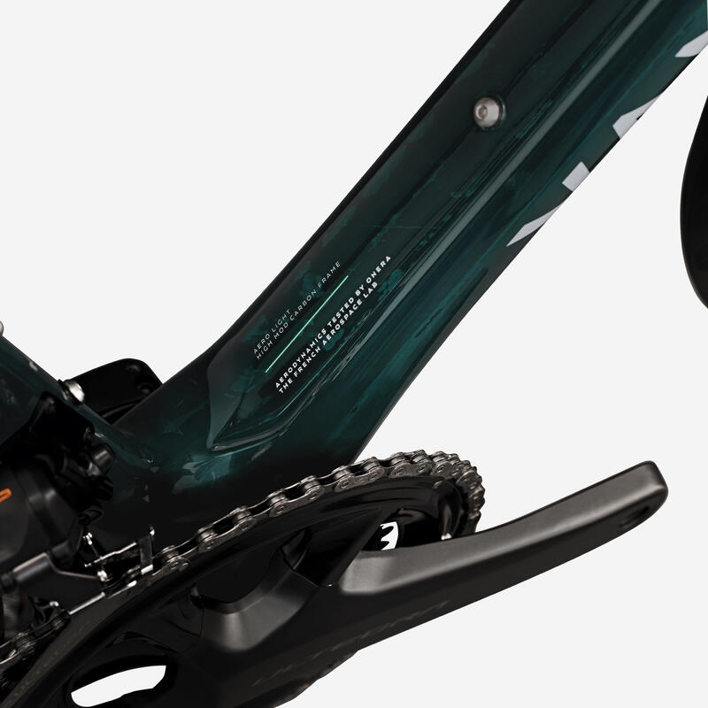 Bicicletă șosea Shimano Ultegra Di2 2x12v senzor de putere RCR PRO Verde abis