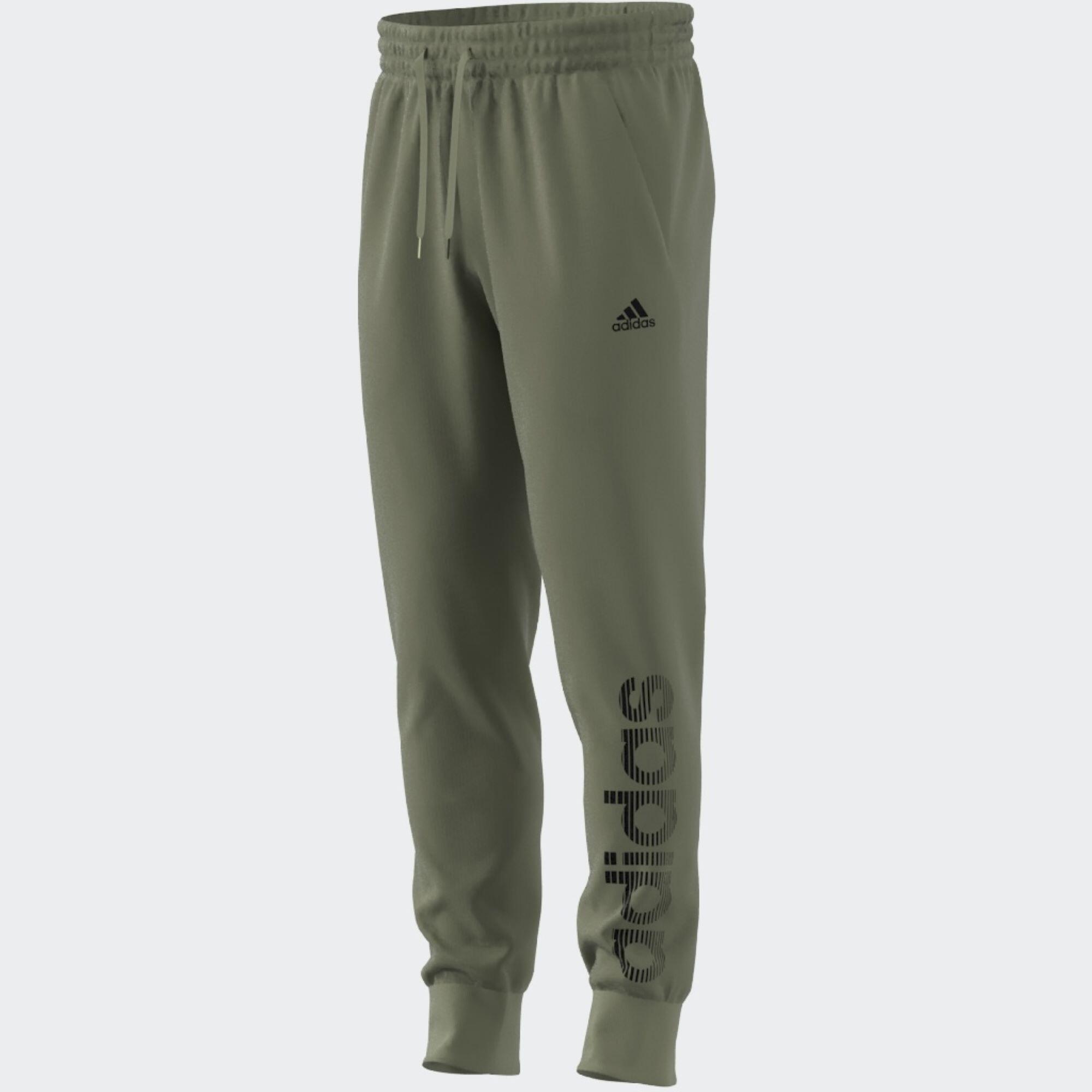 ADIDAS PANTALON JOGGING DE FITNESS SOFT TRAINING HOMME VERT -