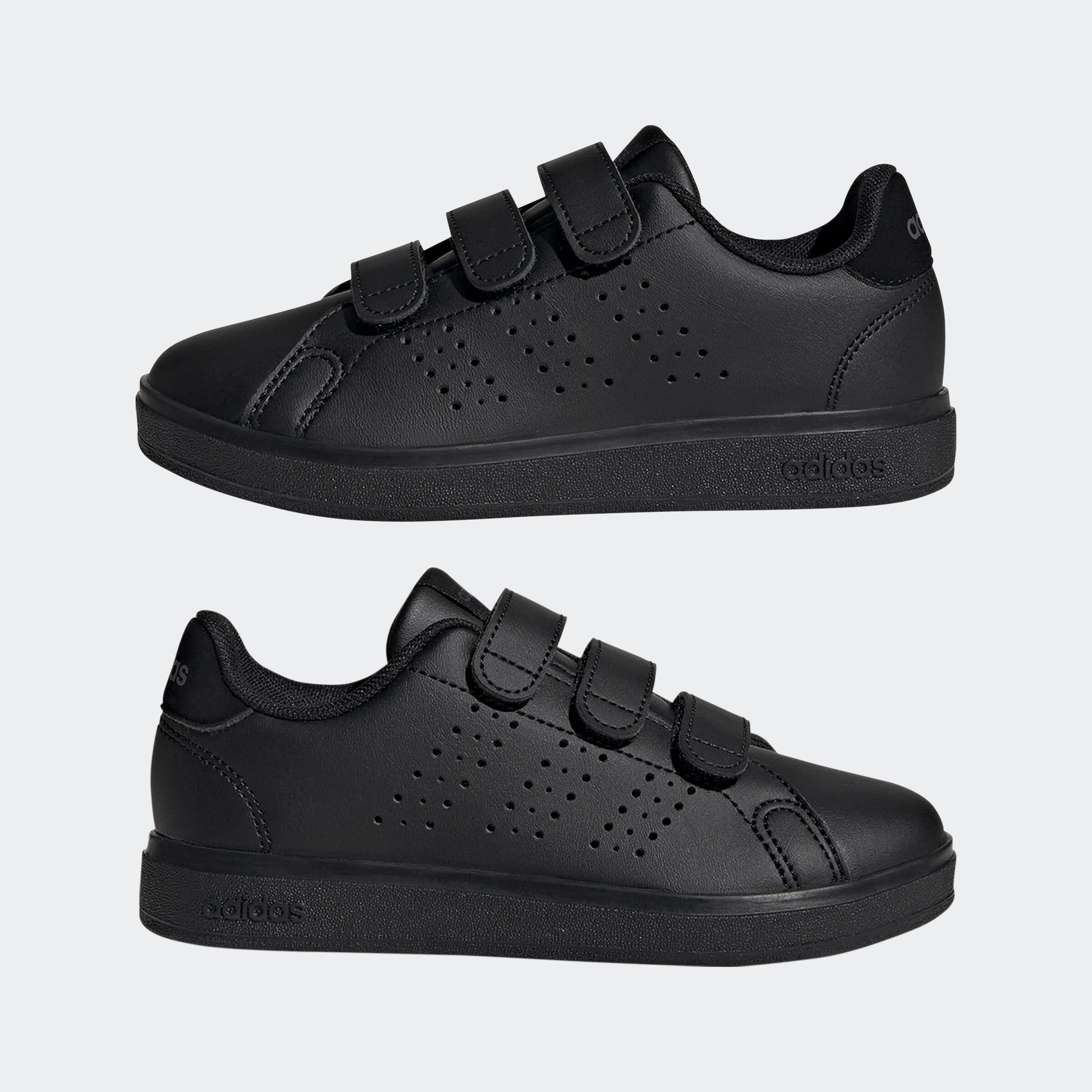 Chaussure adidas ADVANTAGE scratch enfant - noir 9/9