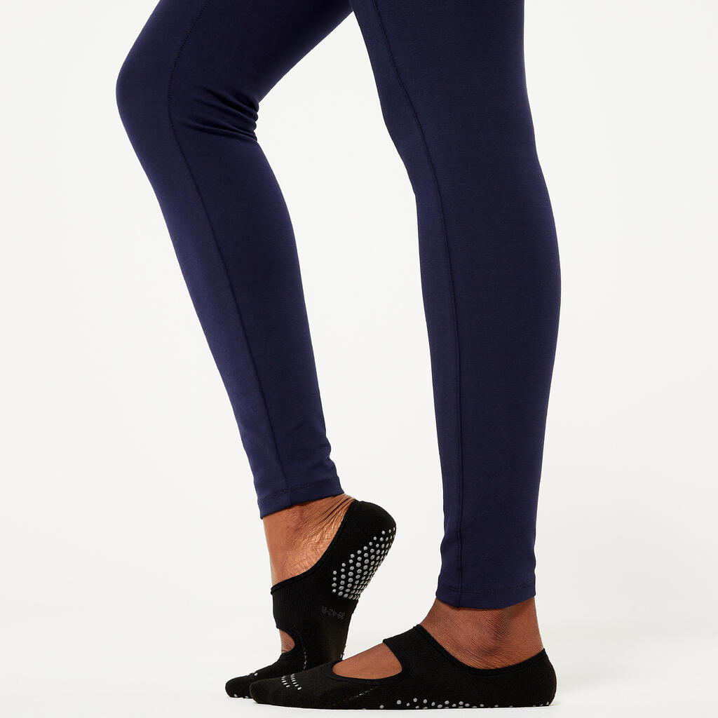 Chaussettes antidérapantes femme, noir