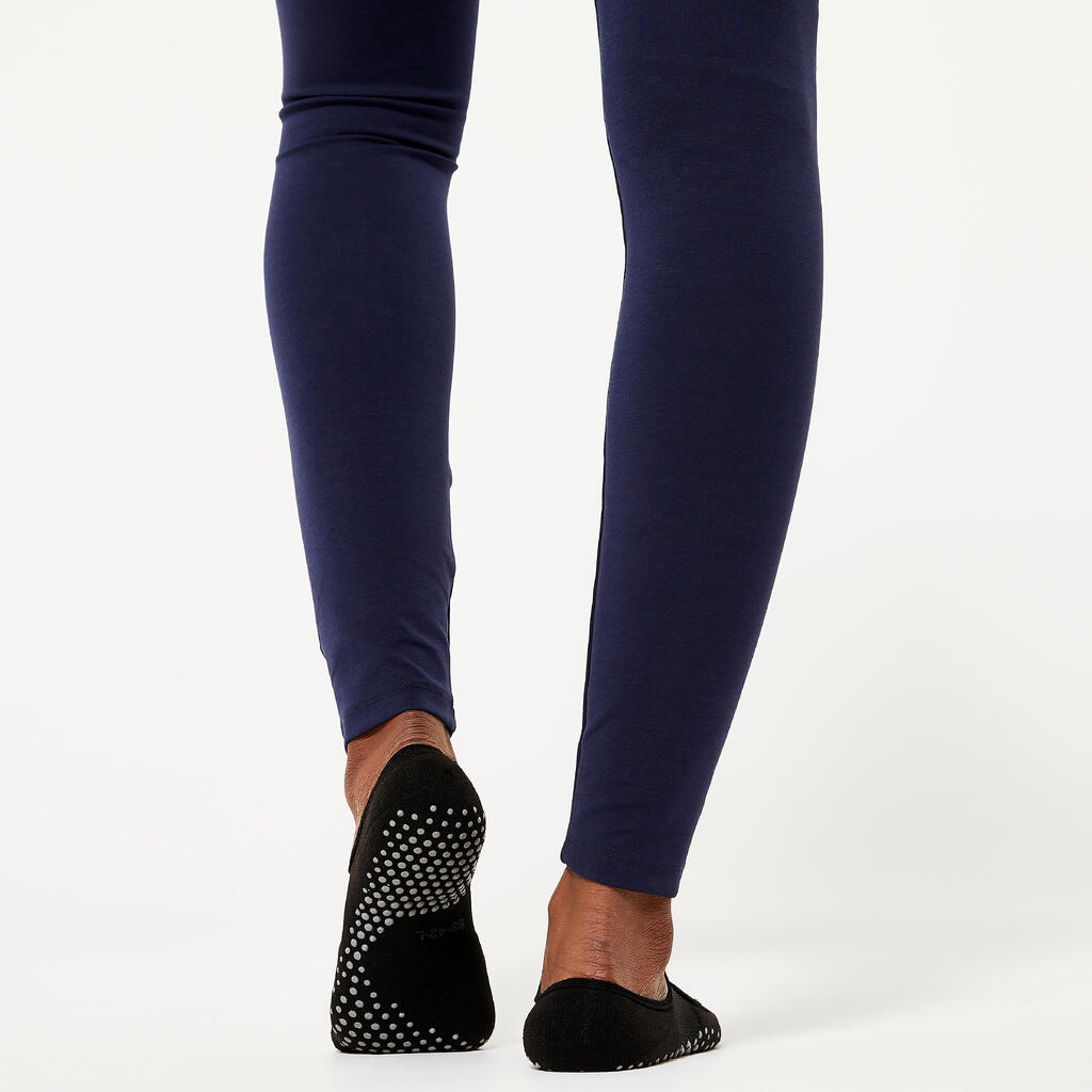 Chaussettes antidérapantes femme, noir