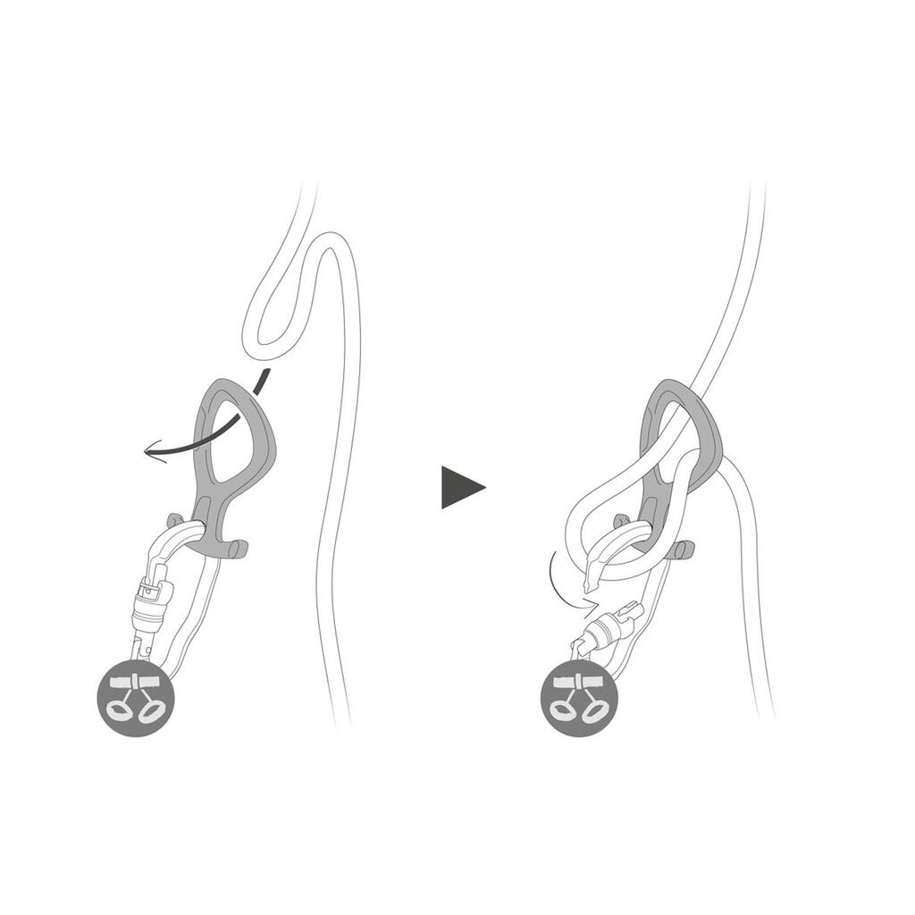 PETZL PiRANA Club canyoning descender designed for group use.