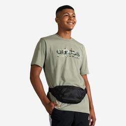 T-SHIRT CAMO DE FITNESS SOFT TRAINING ADIDAS HOMME GRIS ARGENT