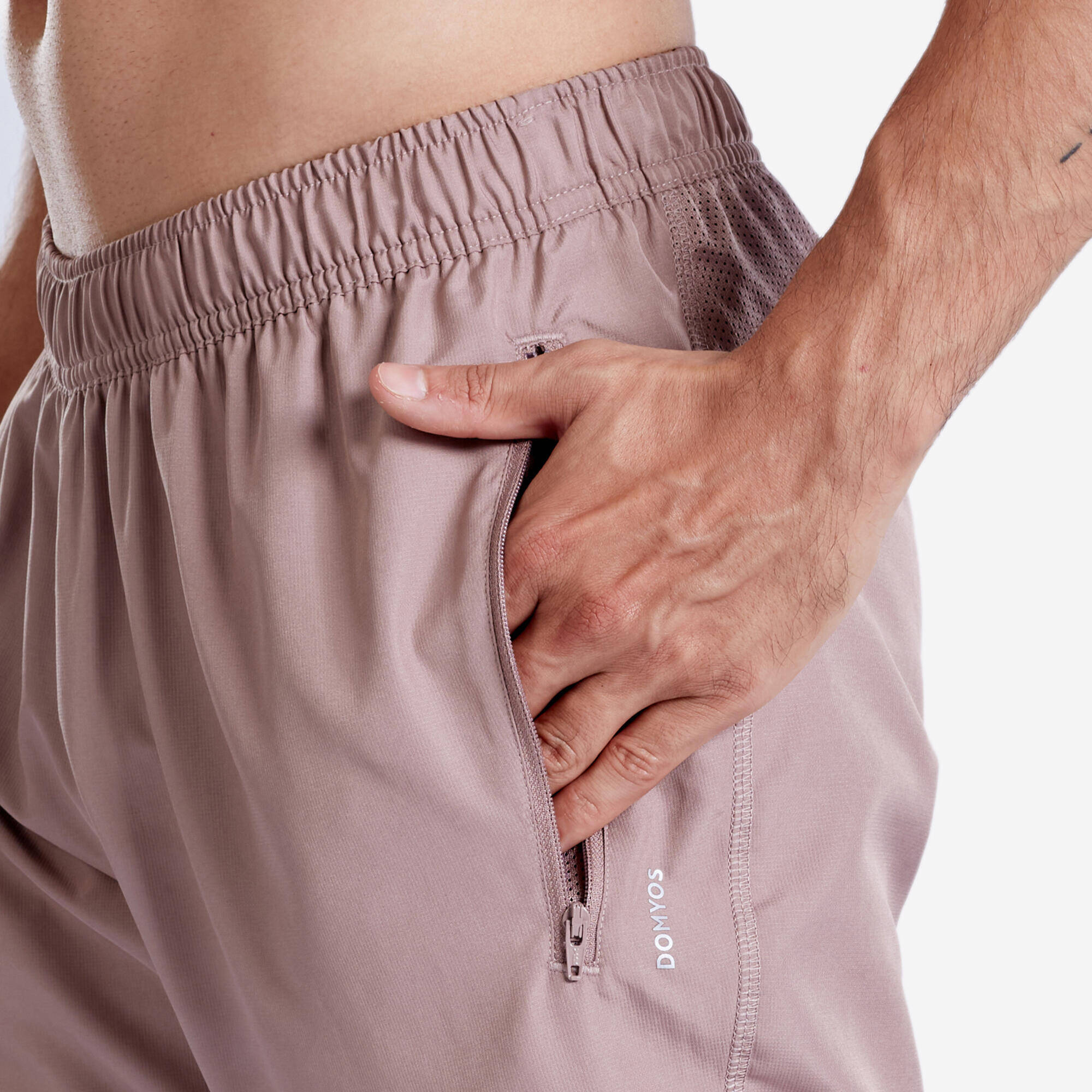 Men Gym Trackpants Slim Fit Jogger Style, Breathable, Quick Dry  - Frozen Brown -  4