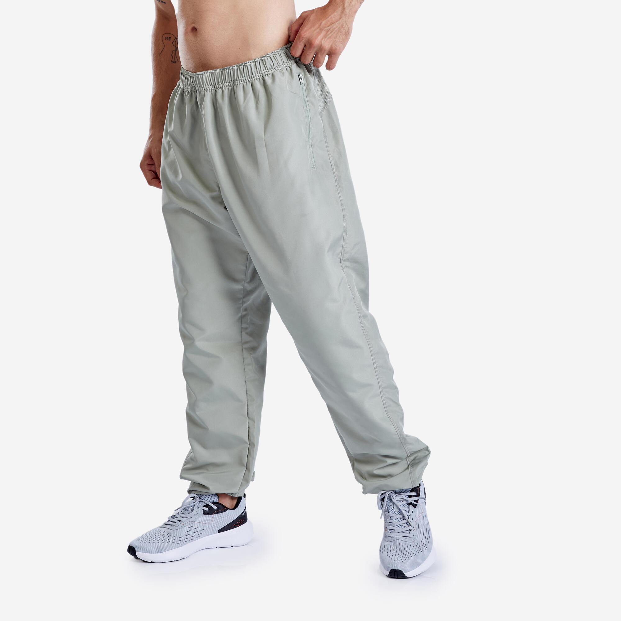 Men Gym Trackpants Slim Fit Jogger Style, Breathable, Quick Dry - Sage Green