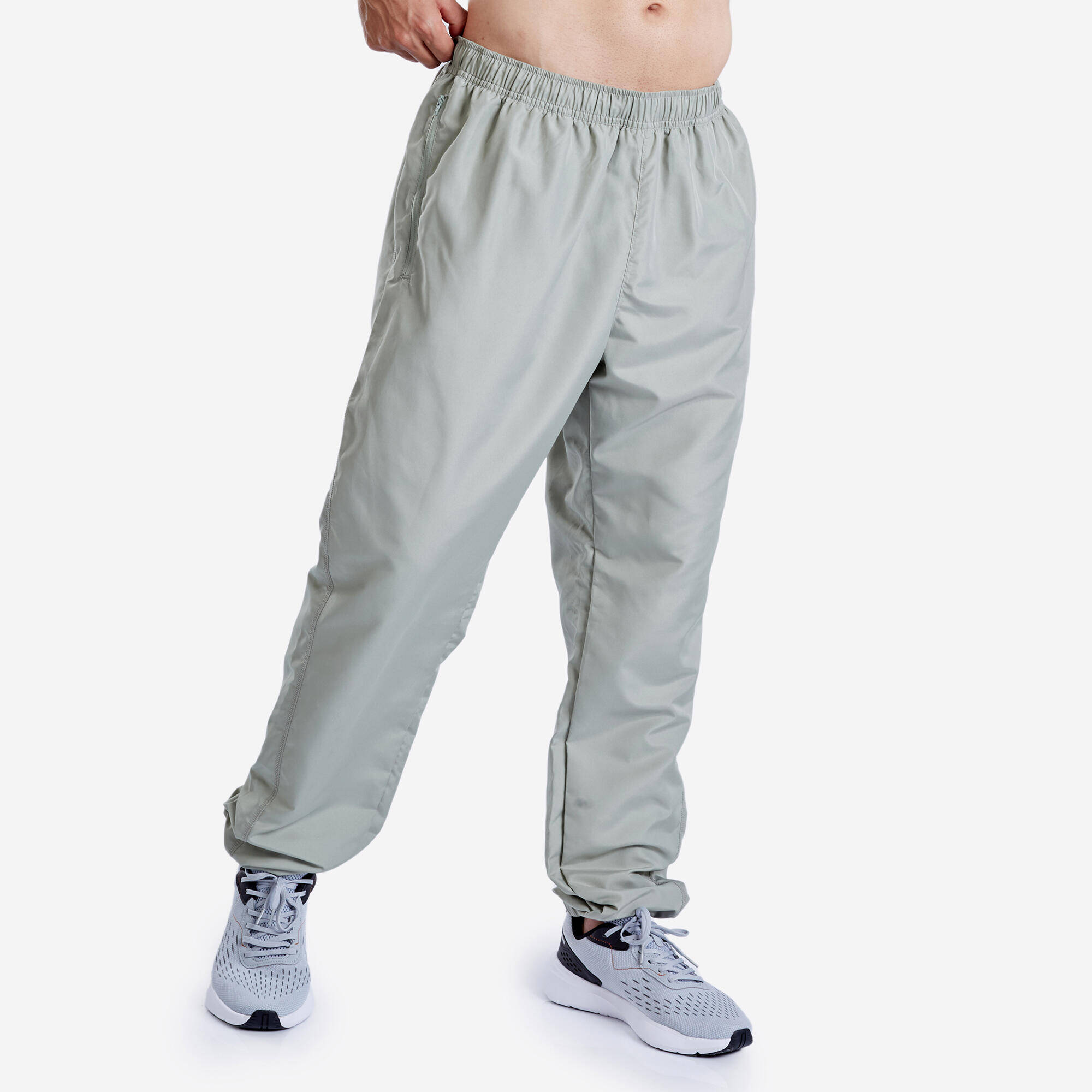 Men Gym Trackpants Slim Fit Jogger Style, Breathable, Quick Dry - Sage Green -  1