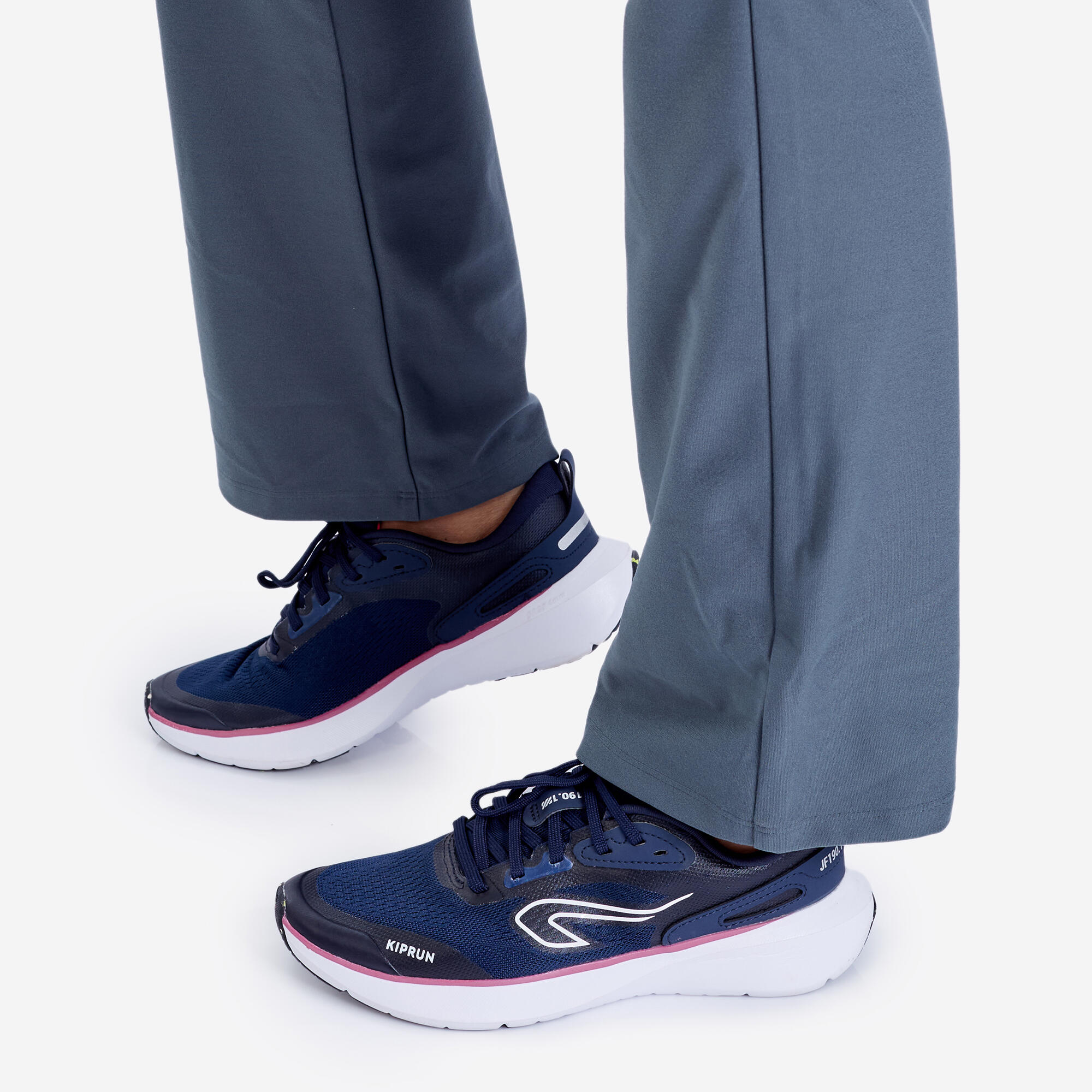 Women Gym Trackpants, Flared and Stretchable, Quick Dry, Opaque Fabric - Green