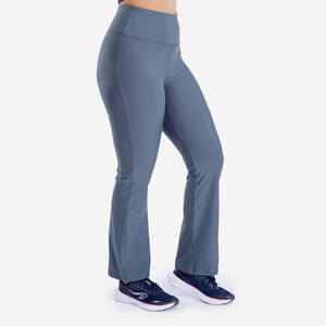 Women Gym Flare Pants – Stretchable, Quick Dry, Opaque Fabric – Blue