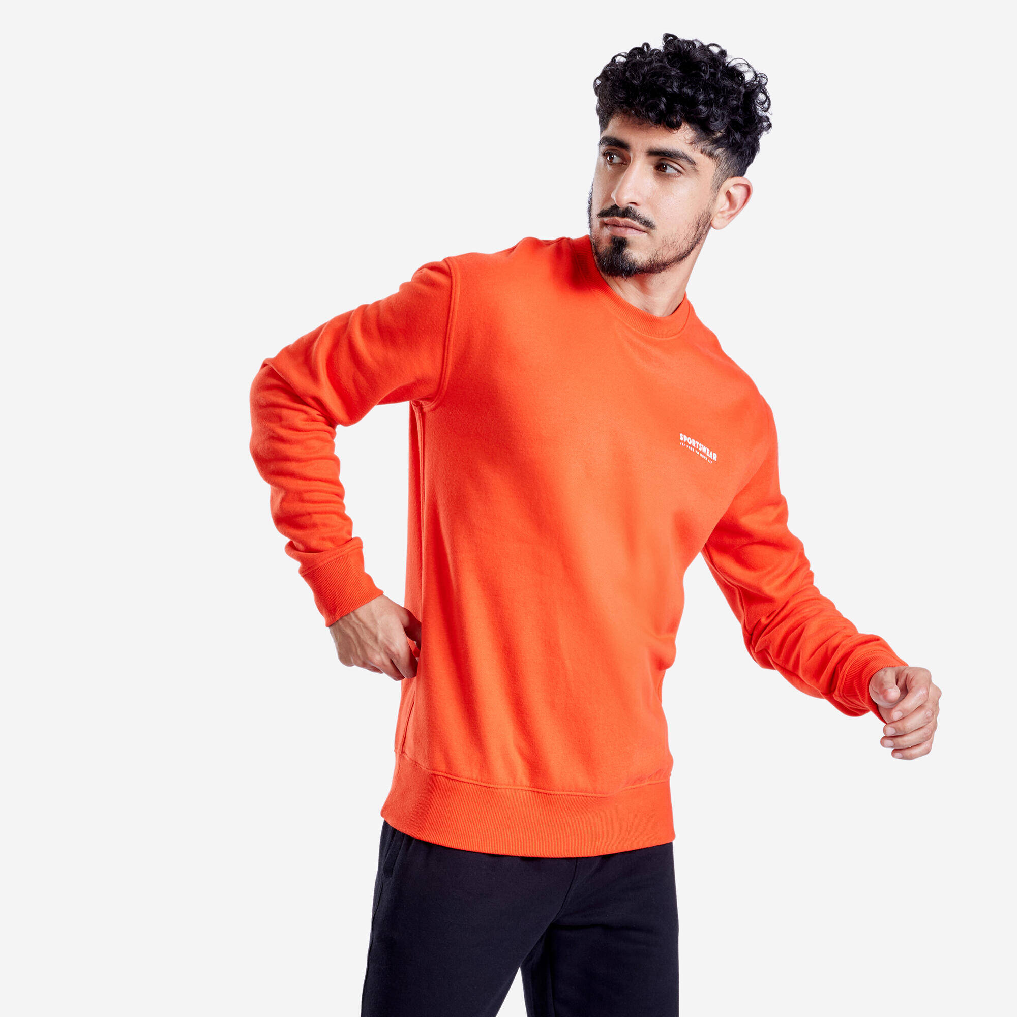 MEN FLEECE SWEATER CREW NECK 500 -  4