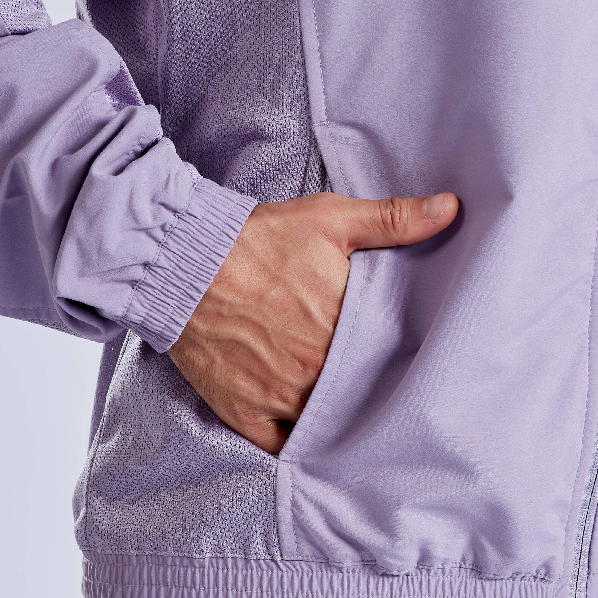 Men Fitness Tracksuit Jacket with Moisture Management FJA 100 - Smoked Purple -  3