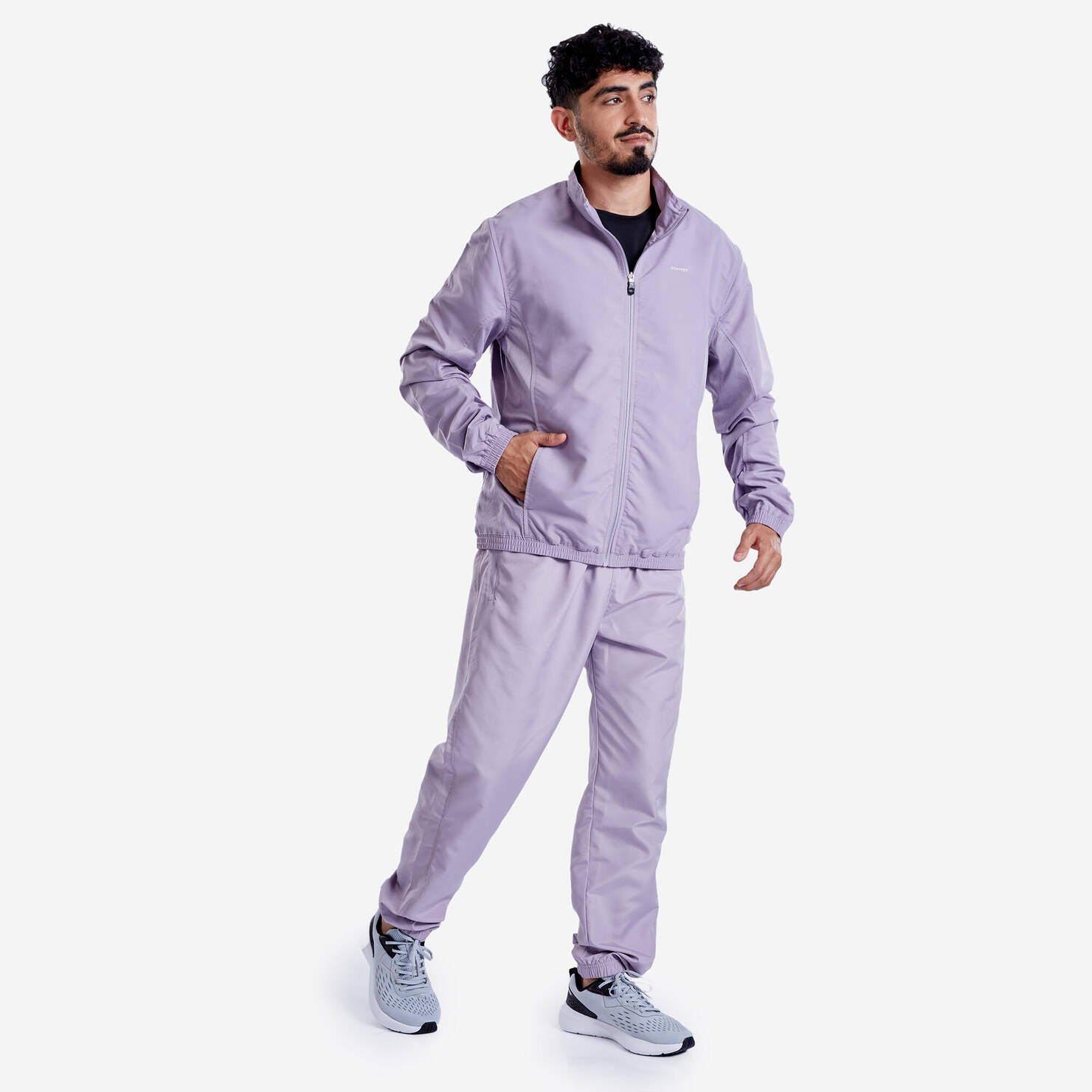 Men's Fitness Cardio Jacket 100 - Smoked Purple