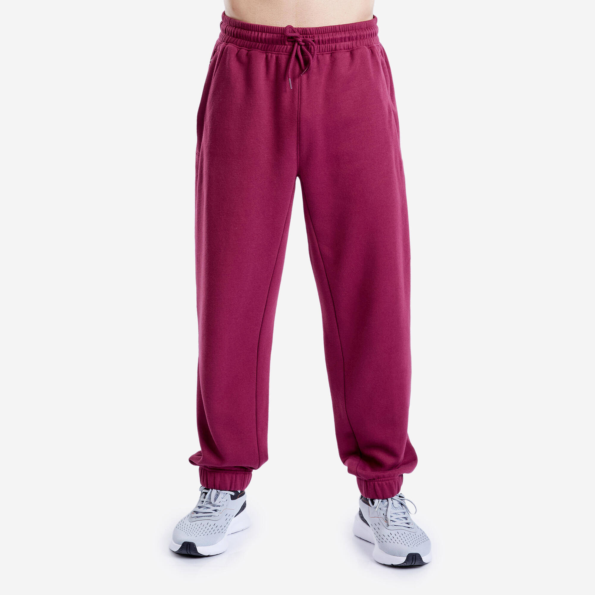 Men Warm Jogging Bottoms - Purple