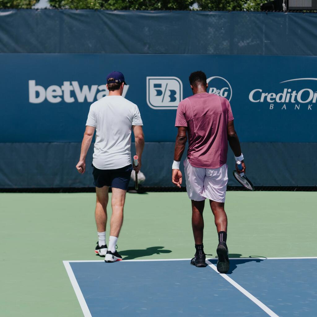 Herren Tennisshorts atmungsaktiv - Artengo Dry+ Violett Gaël Monfils