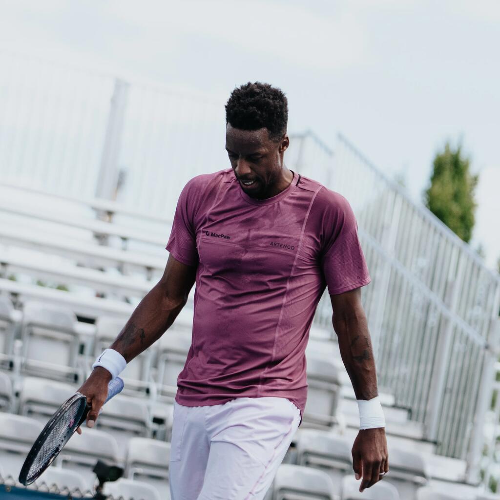 МЪЖКИ ДИШАЩИ ШОРТИ ЗА ТЕНИС DRY+ GAËL MONFILS, ЛИЛАВИ
