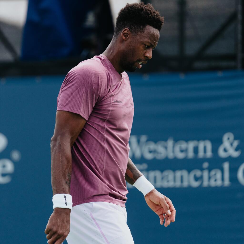 МЪЖКИ ДИШАЩИ ШОРТИ ЗА ТЕНИС DRY+ GAËL MONFILS, ЛИЛАВИ