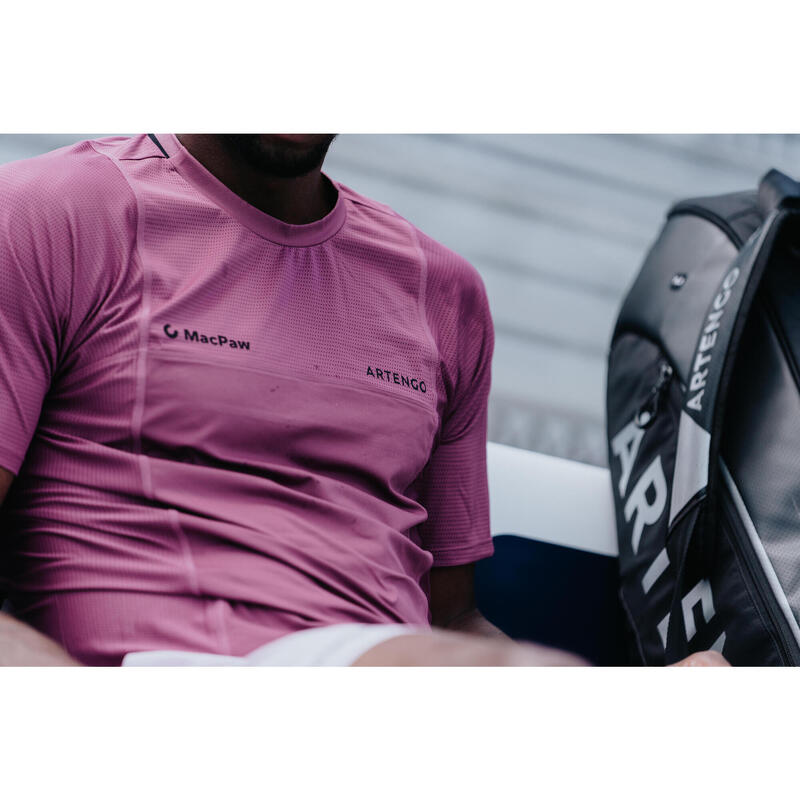 Short de tennis Homme respirant - Artengo Dry+ Violet Gaël Monfils