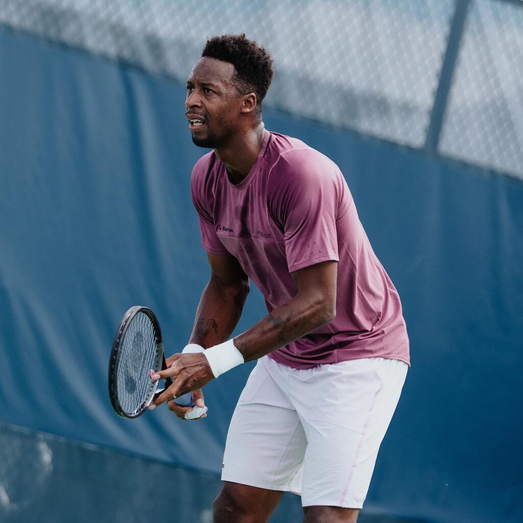 МЪЖКИ ДИШАЩИ ШОРТИ ЗА ТЕНИС DRY+ GAËL MONFILS, ЛИЛАВИ